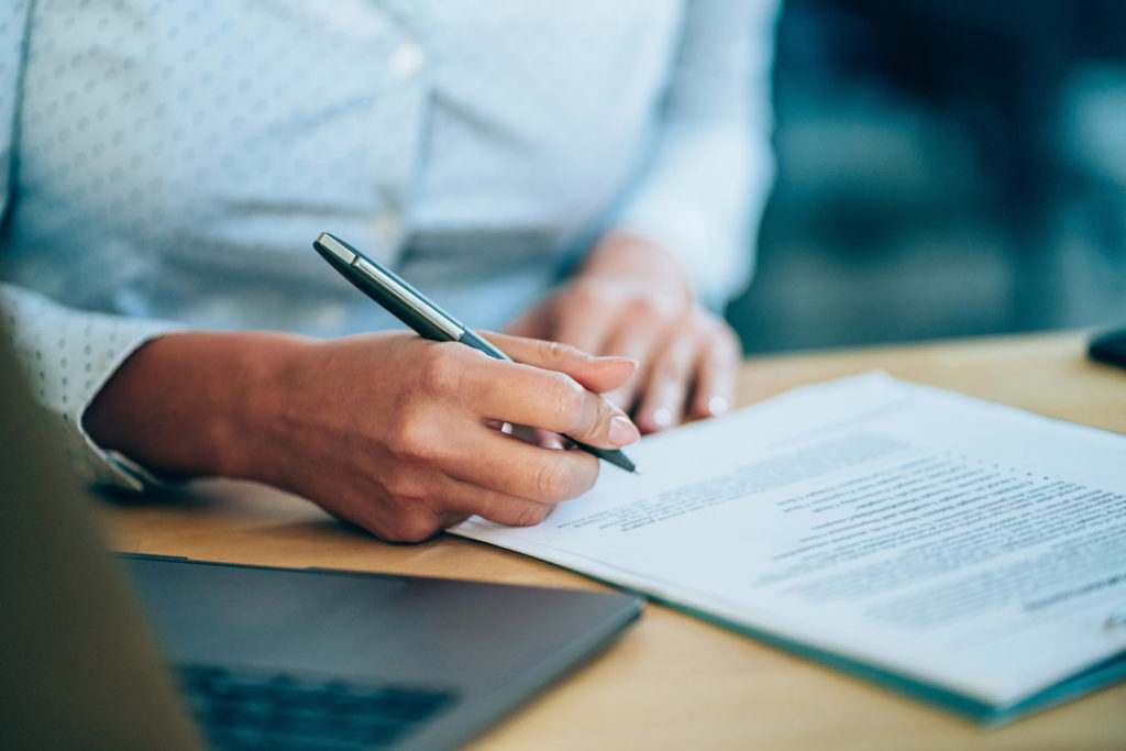 acte de cautionnement et mention manuscrite